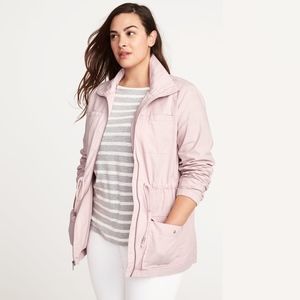 Bubblegum Pink Twill Field Jacket